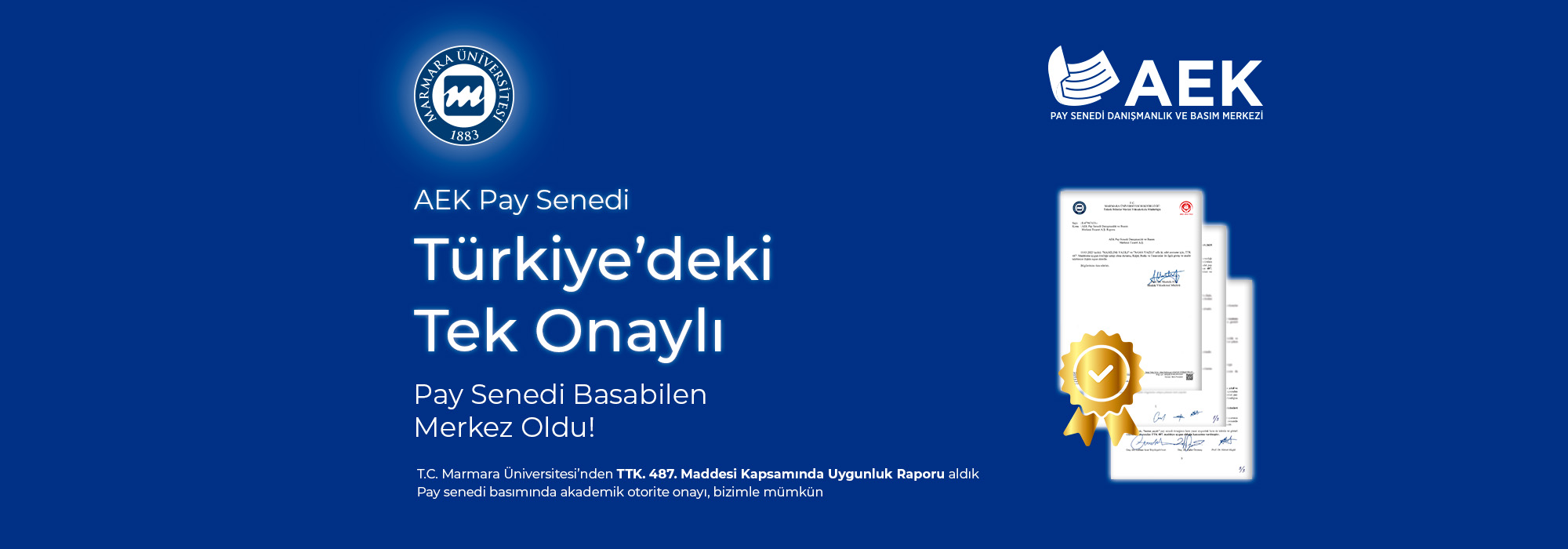 AEK Türkiyedeki Ten Onaylı Pay Senedi Basabilen Merkez Oldu